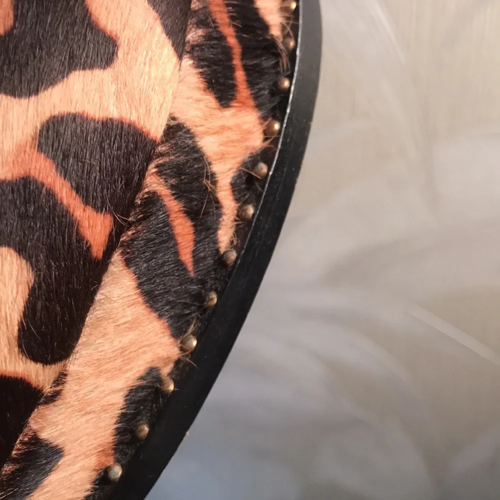 DKNY | Platform Wedge Faux Fur Animal Leopard Print Pumps